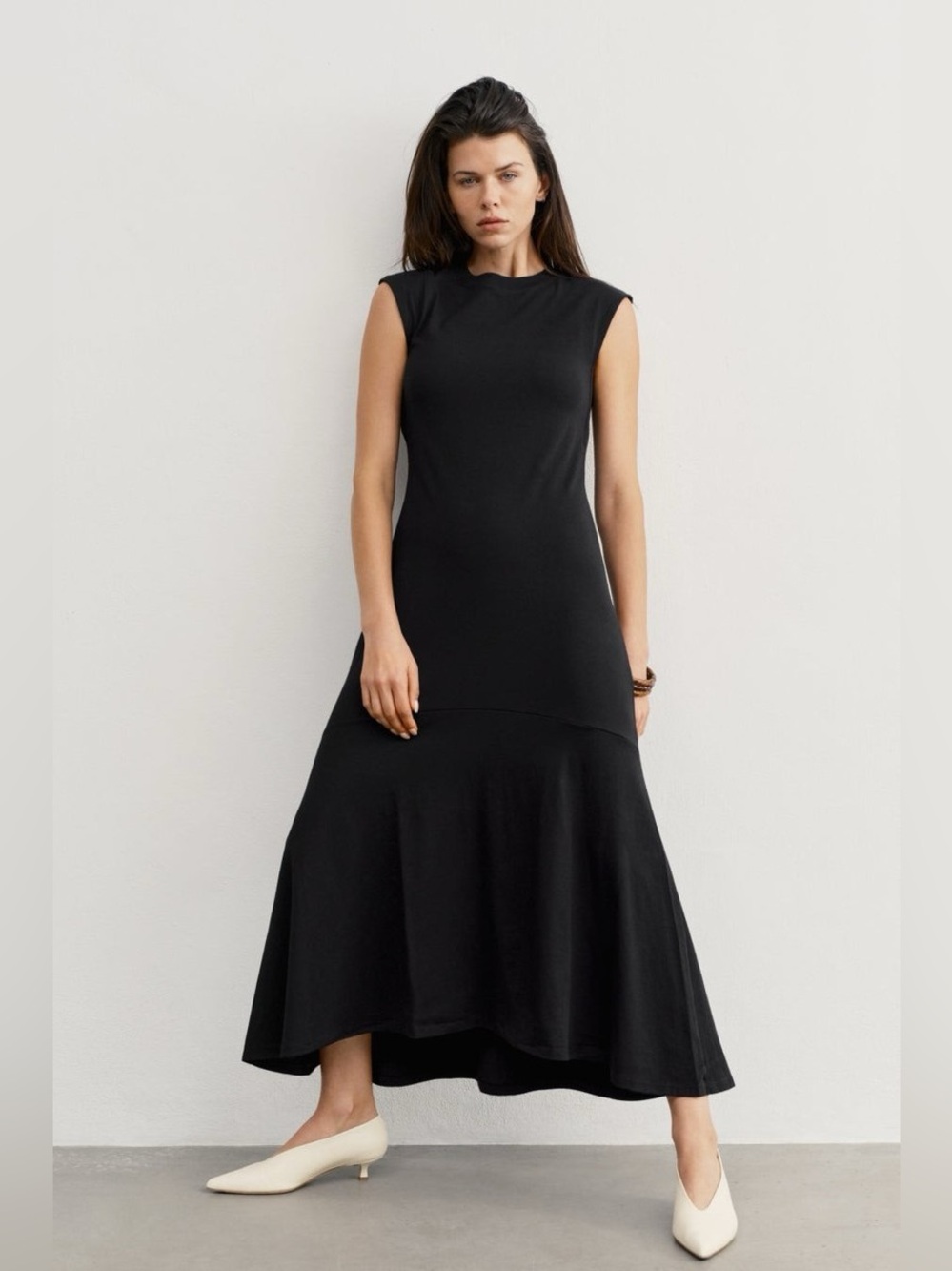 AYR The Elixer Black Cotton Maxi Dress Size XL